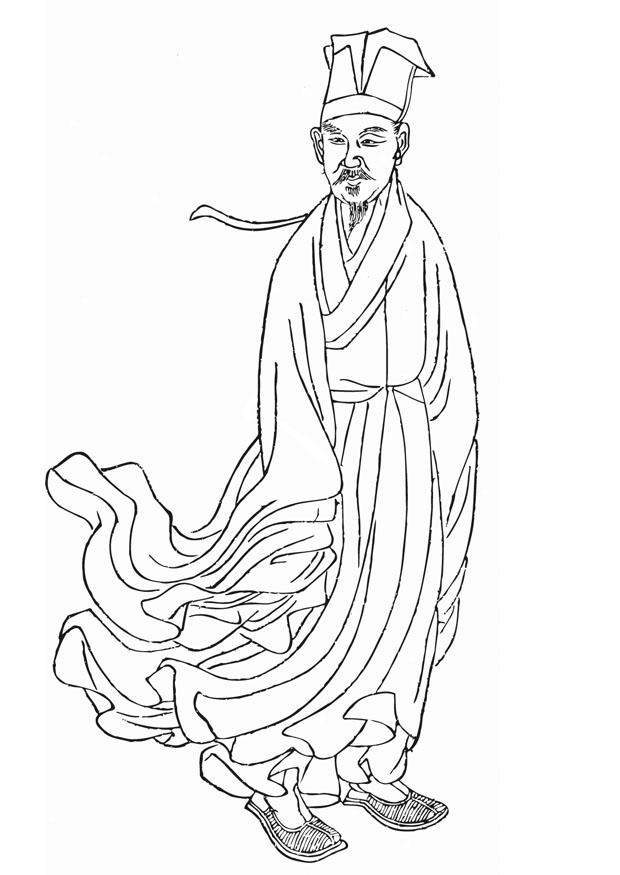 huang tingjian Dibujo para colorear huang tingjian