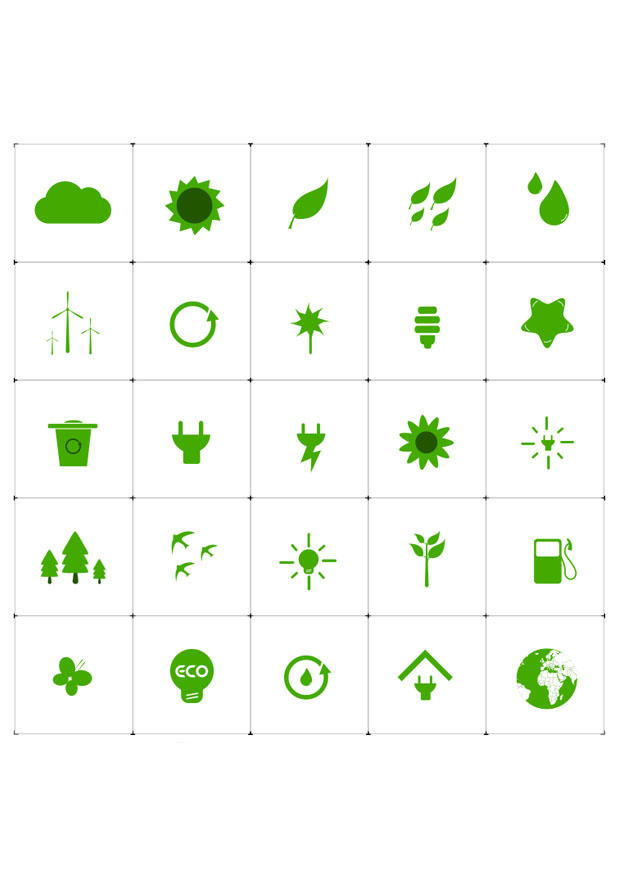 Imagen iconos ecolA³gicos