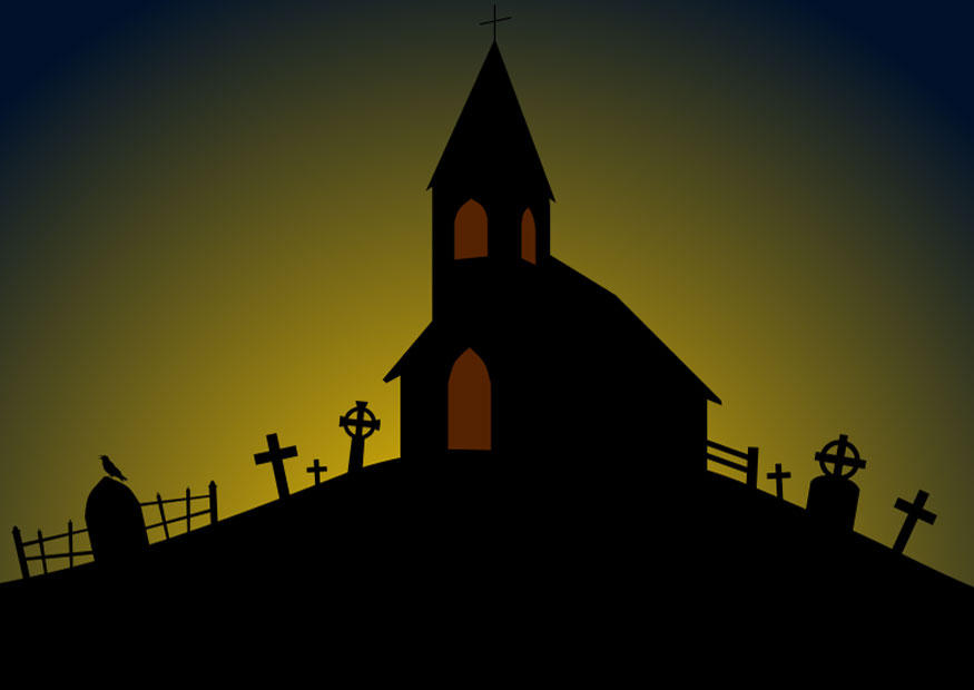 iglesia de halloween Imagen iglesia de halloween