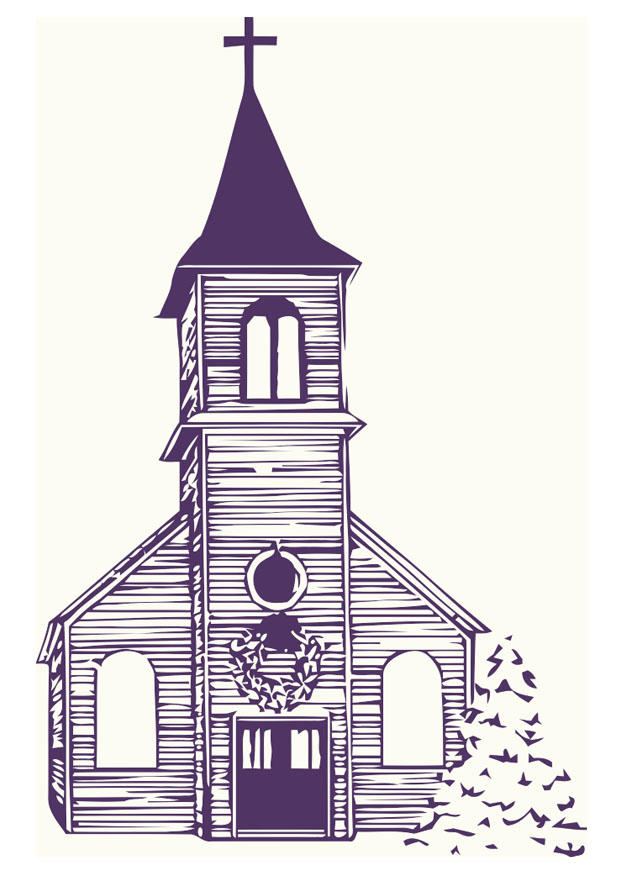 iglesia en invierno Imagen iglesia en invierno