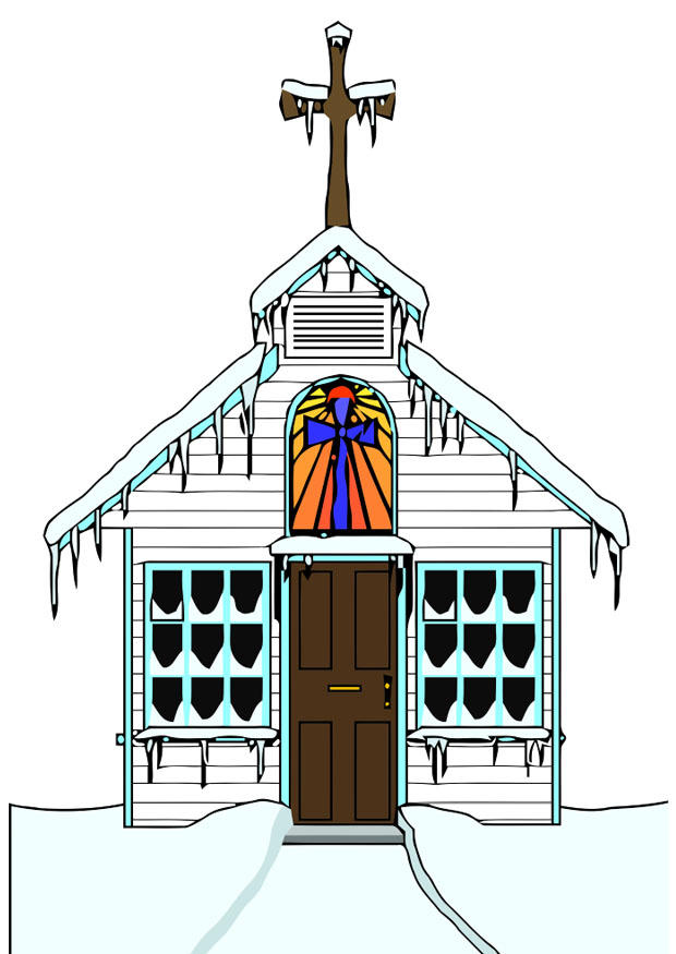iglesia en invierno Imagen iglesia en invierno