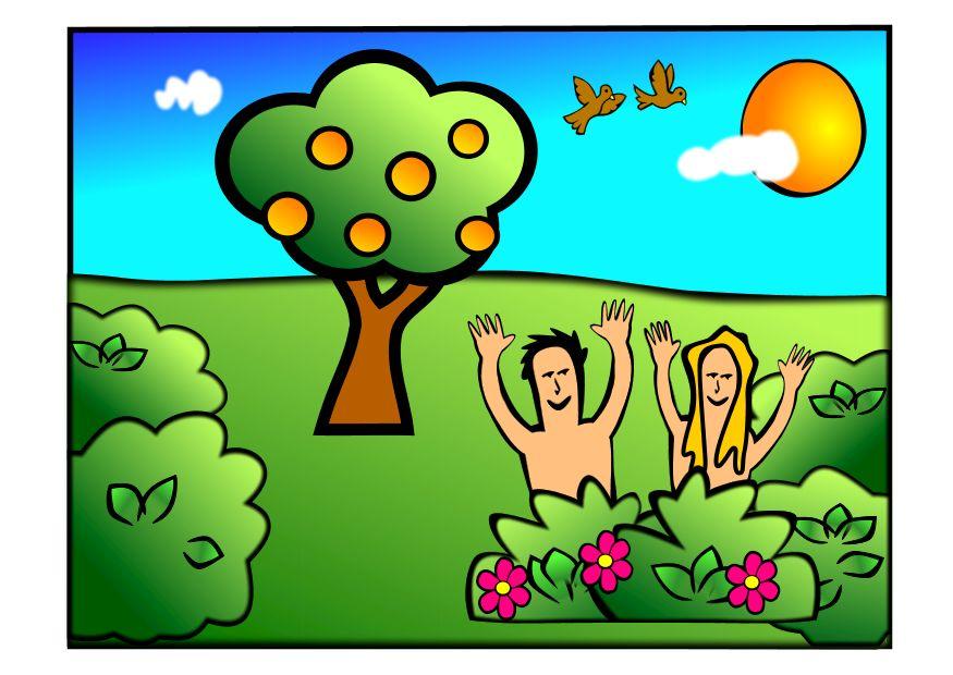 Imagen adA¡n y eva - felices