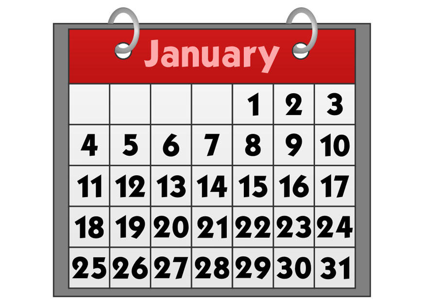 Imagen calendario - enero