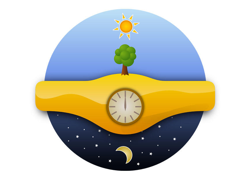 Imagen dA­a y noche