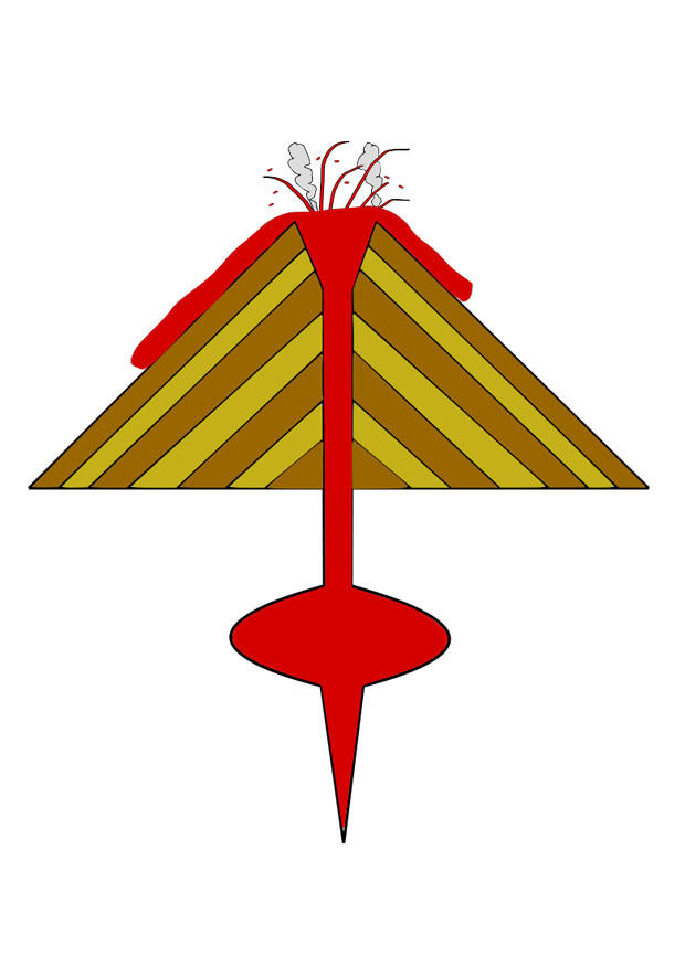 Imagen erupciA³n de un volcA¡n