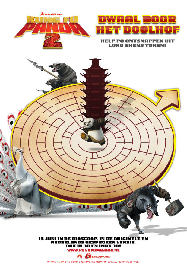 Imagen laberinto - kung fu panda 2