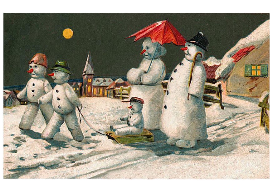 Imagen munecos de nieve