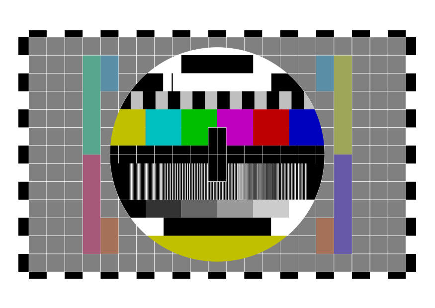 Imagen pantalla de prueba de televisiA³n