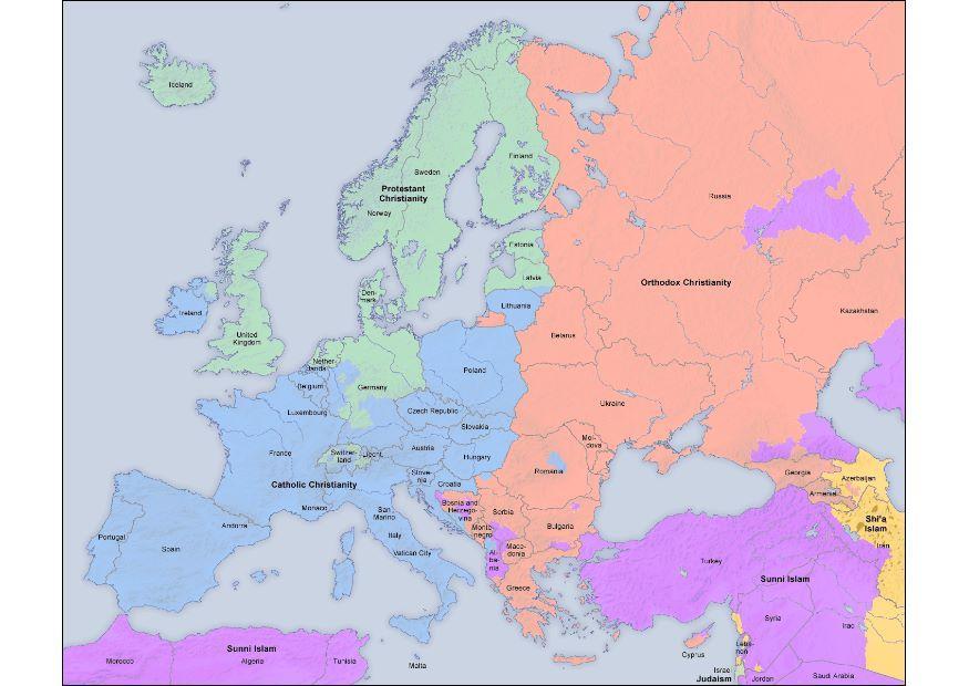 Imagen religiA³n en europa