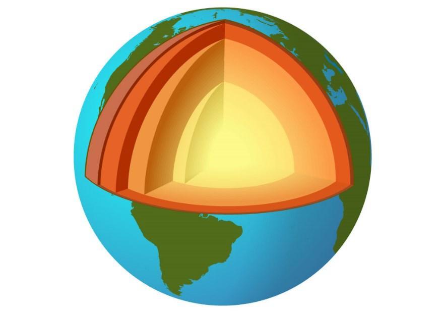 Imagen secciA³n de la tierra