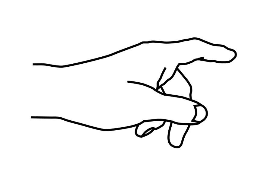 indicar Dibujo para colorear indicar
