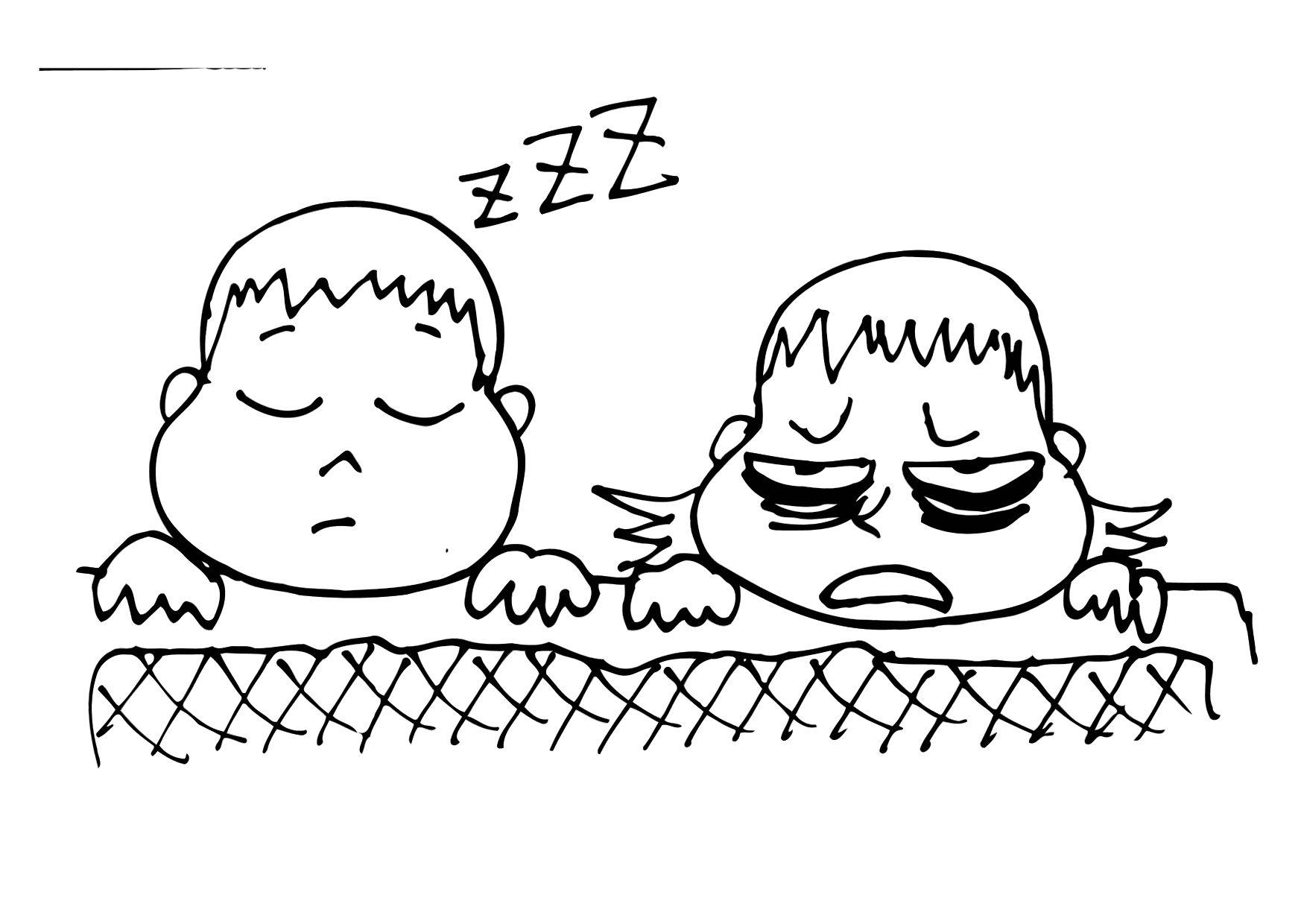 Dibujo para colorear insomnio