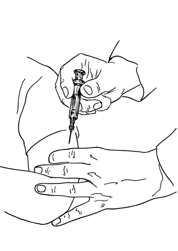 inyecciA³n Dibujo para colorear inyecciA³n