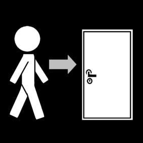 ir hacia la puerta Dibujo para colorear ir hacia la puerta