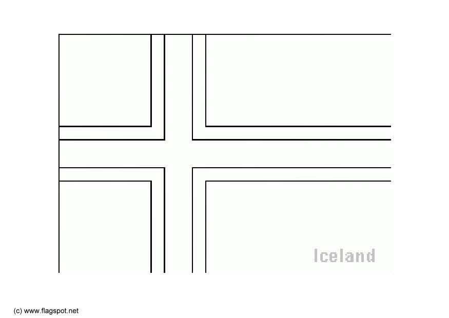 islandia Dibujo para colorear islandia