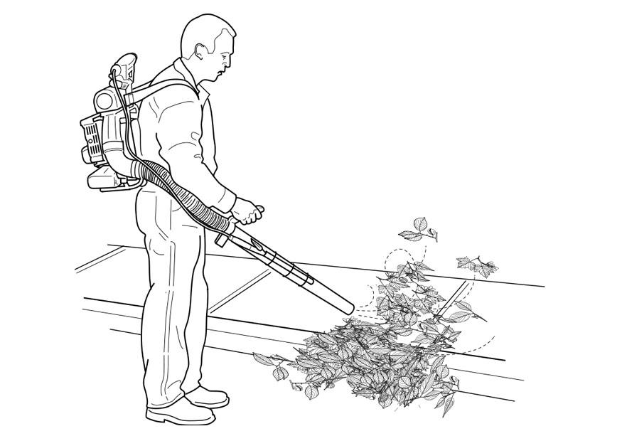 jardinero Dibujo para colorear jardinero