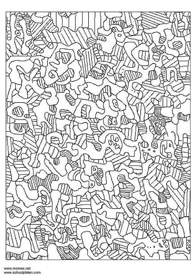 jean dubuffet Dibujo para colorear jean dubuffet
