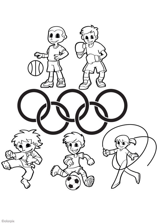 juegos olAmpicos Dibujo para colorear juegos olAmpicos