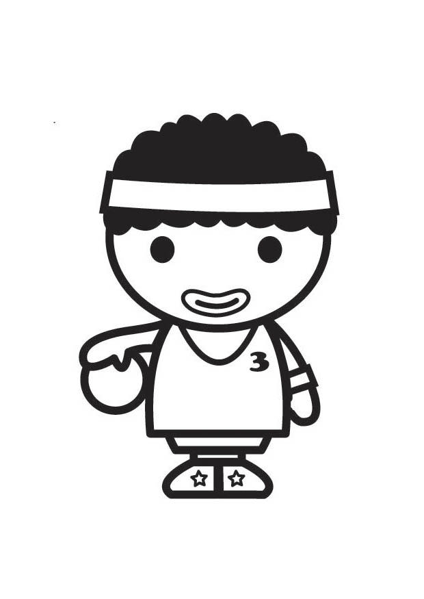 jugador de baloncesto Dibujo para colorear jugador de baloncesto