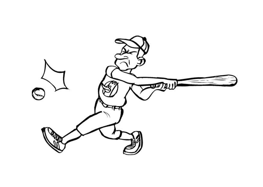 jugador de bA©isbol Dibujo para colorear jugador de bA©isbol