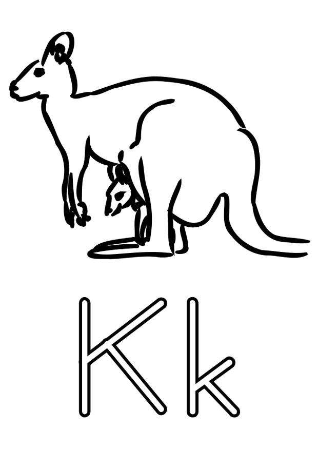Dibujo para colorear k