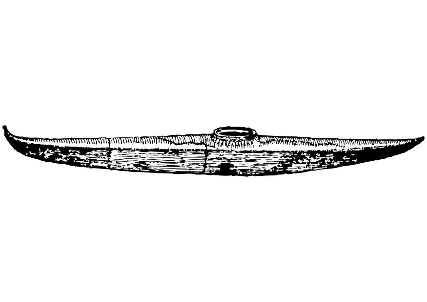 kayak Dibujo para colorear kayak