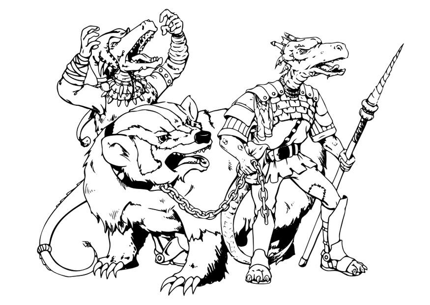 kobold Dibujo para colorear kobold