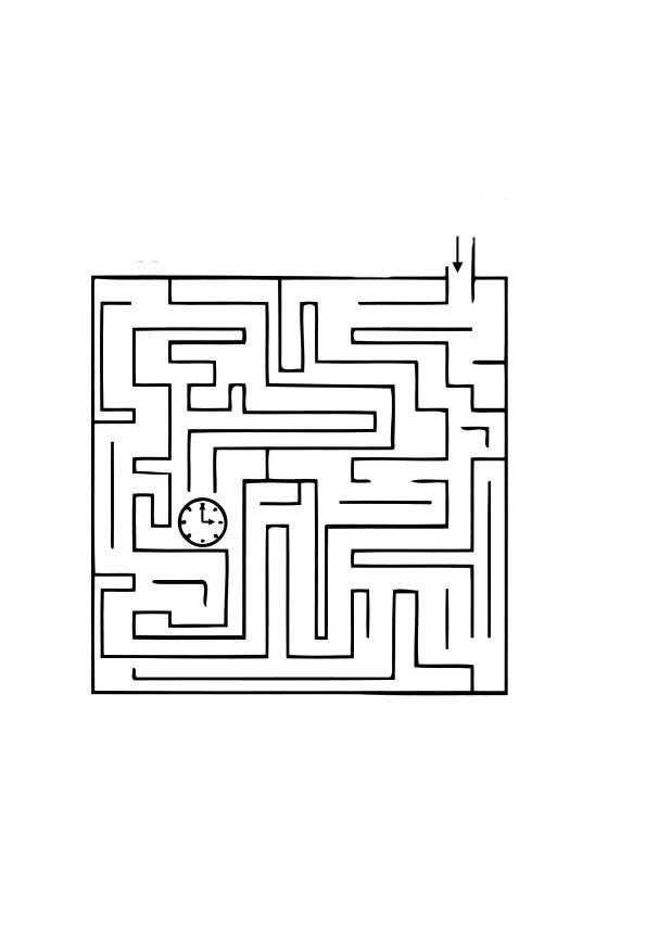 laberinto del tiempo Dibujo para colorear laberinto del tiempo