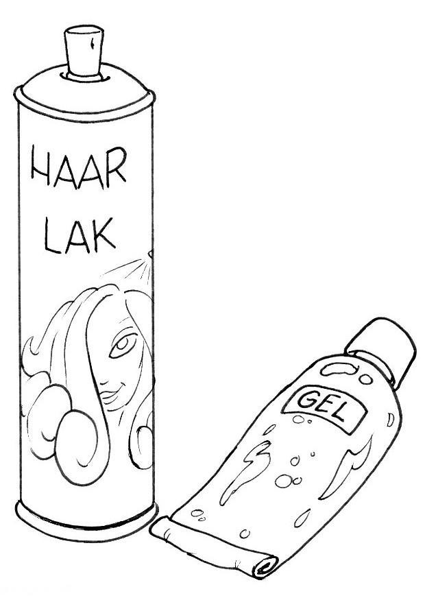 Dibujo para colorear laca y gel