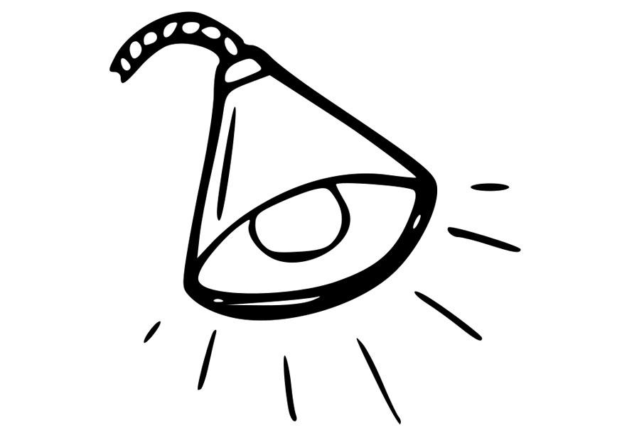 lA¡mpara Dibujo para colorear lA¡mpara
