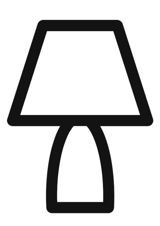 Dibujo para colorear lA¡mpara