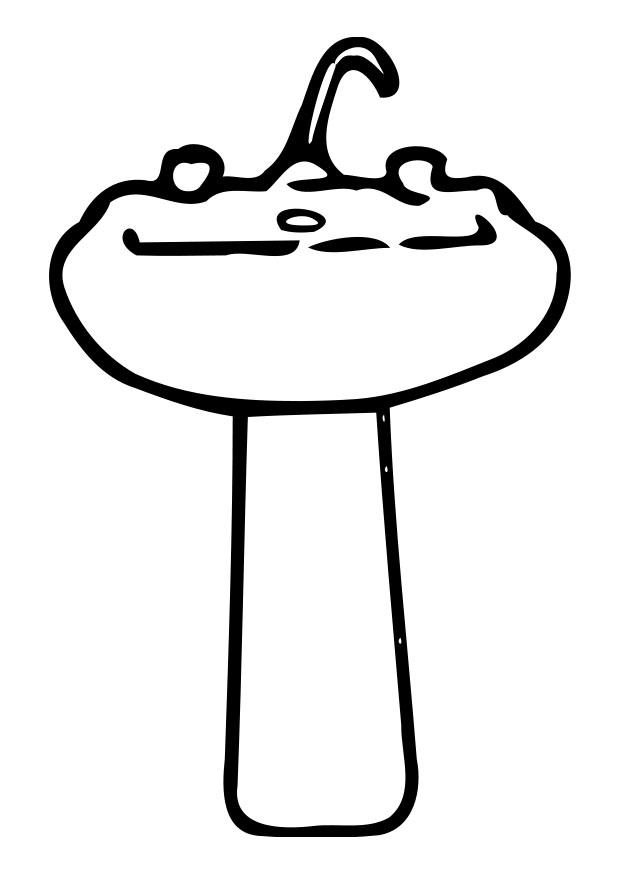 lavabo Dibujo para colorear lavabo