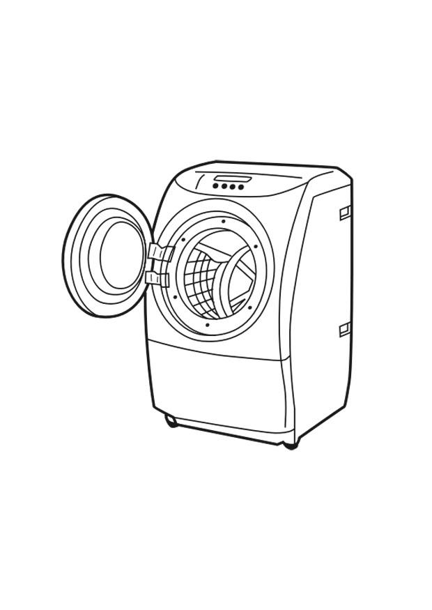lavadora Dibujo para colorear lavadora