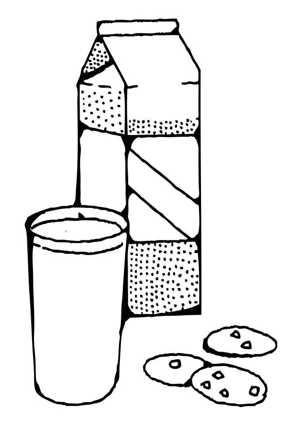 leche Dibujo para colorear leche