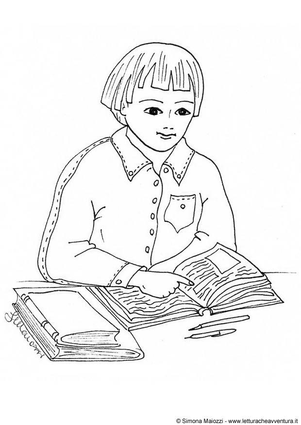 leer Dibujo para colorear leer