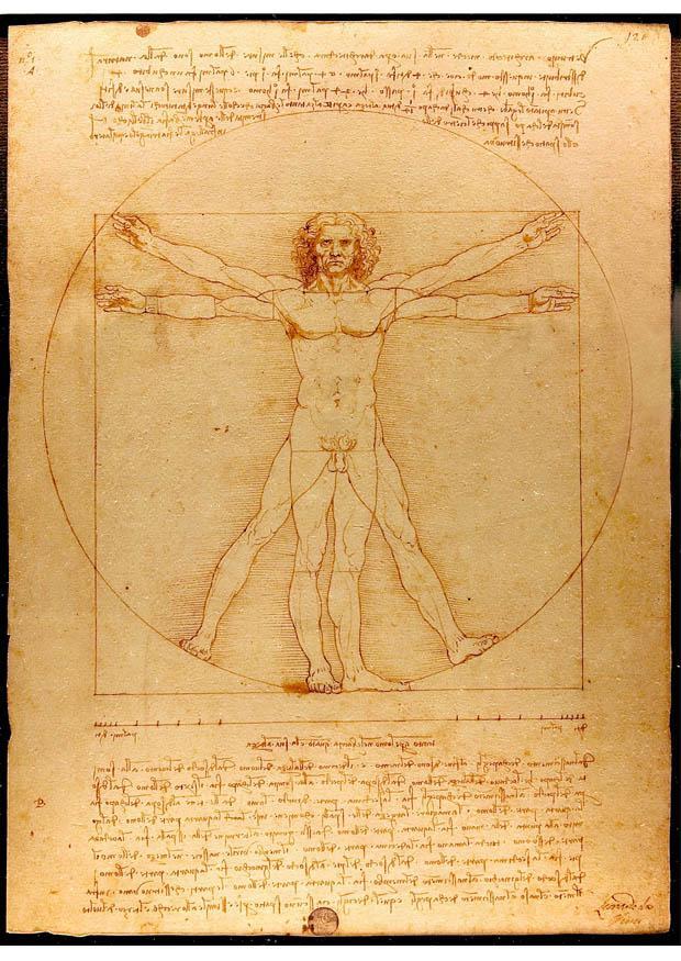 Imagen leonardo da vinci - hombre de vitrubio