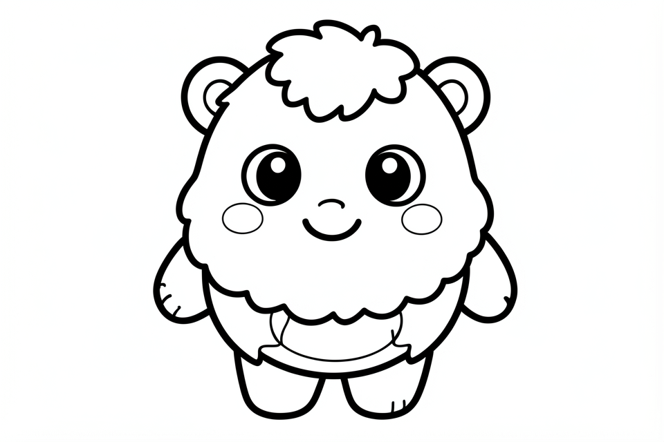 lindo animalito Dibujo para colorear lindo animalito