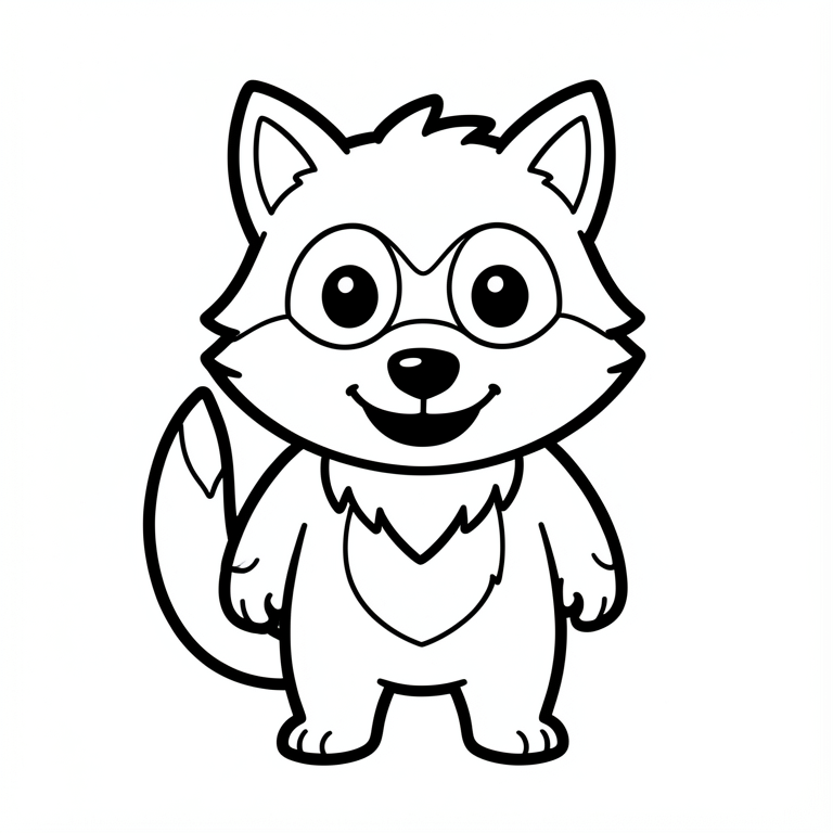 lindo hombre lobo de halloween Dibujo para colorear lindo hombre lobo de halloween