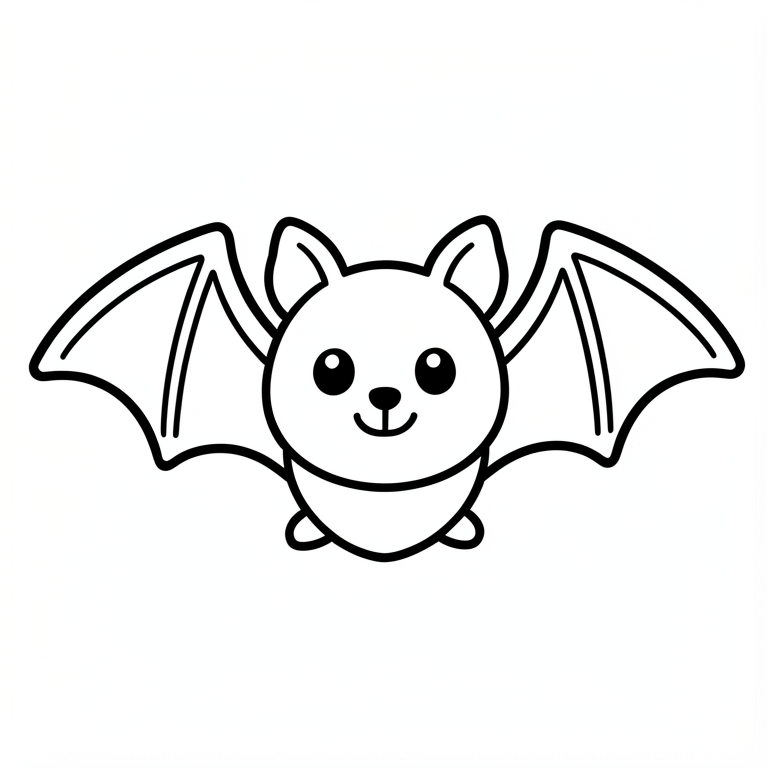 lindo murciA©lago de halloween Dibujo para colorear lindo murciA©lago de halloween