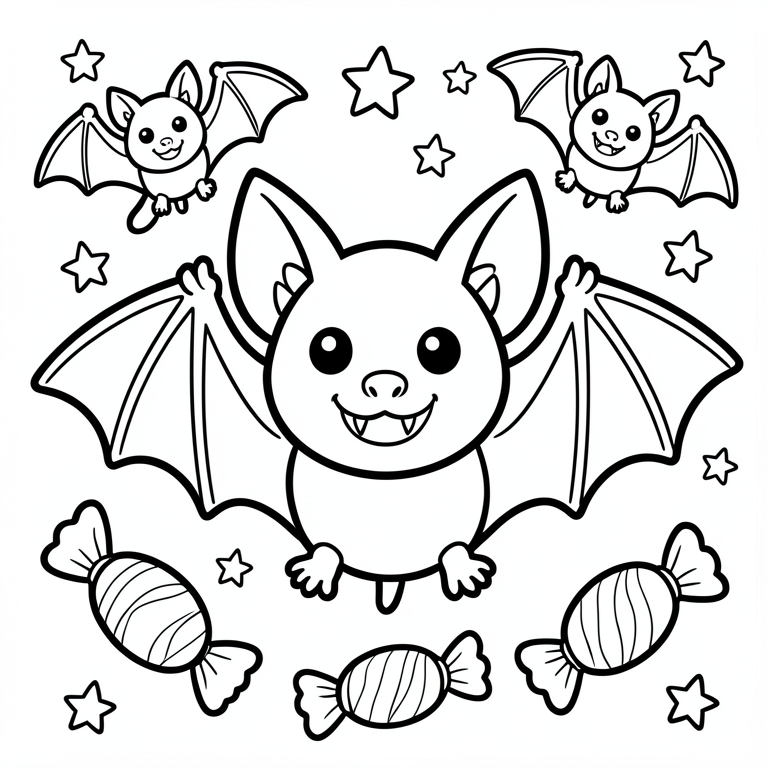lindos murciA©lagos vampiro Dibujo para colorear lindos murciA©lagos vampiro