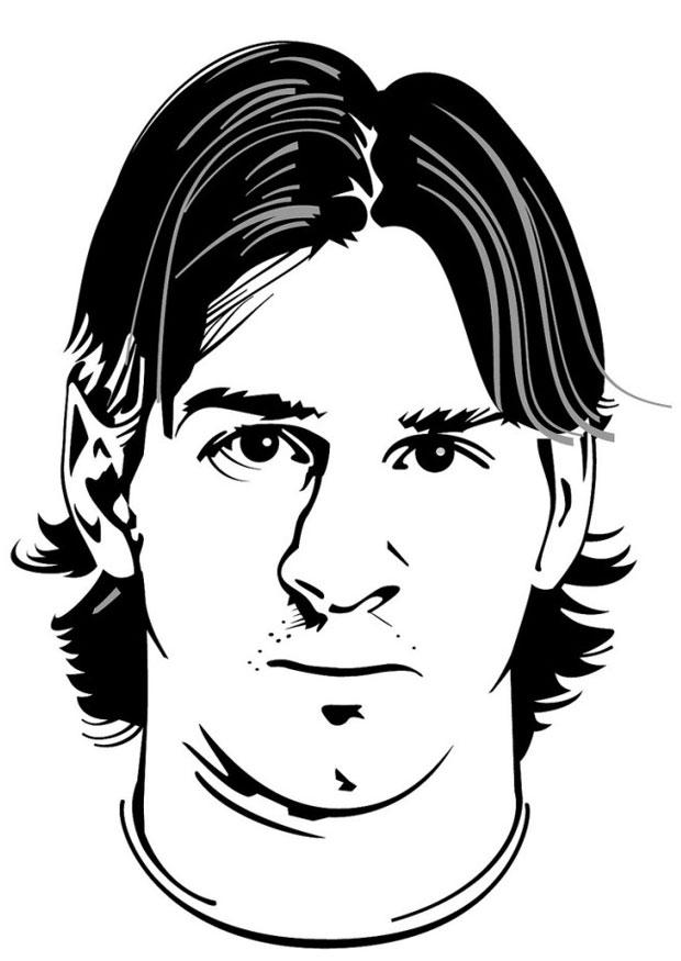 lionel messi Dibujo para colorear lionel messi
