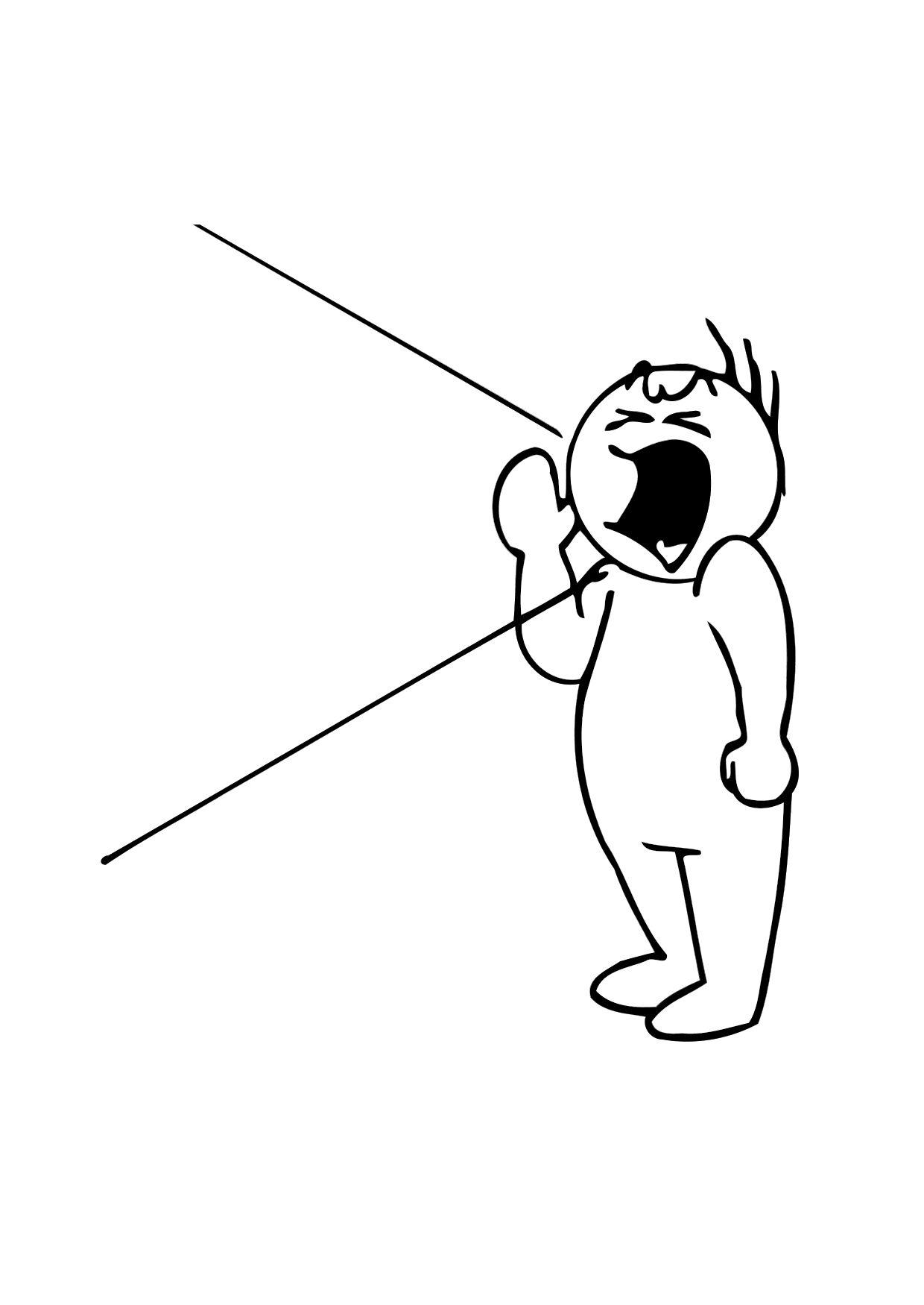 llamar Dibujo para colorear llamar