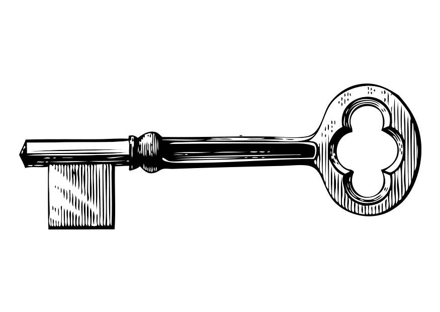 llave Dibujo para colorear llave