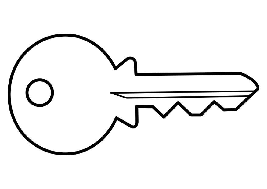 llave Dibujo para colorear llave