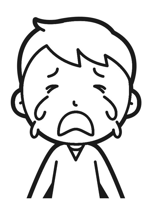 llorar Dibujo para colorear llorar