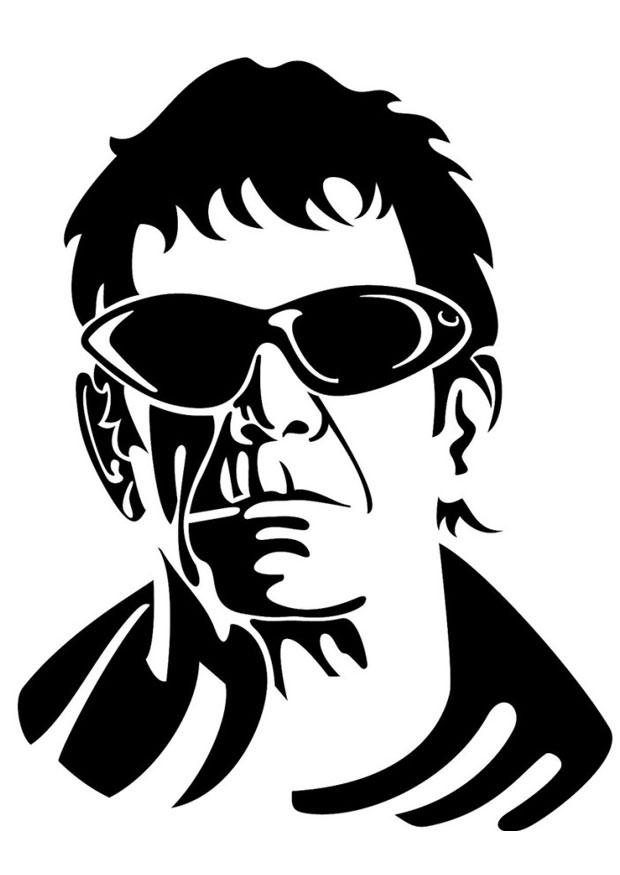lou reed Dibujo para colorear lou reed
