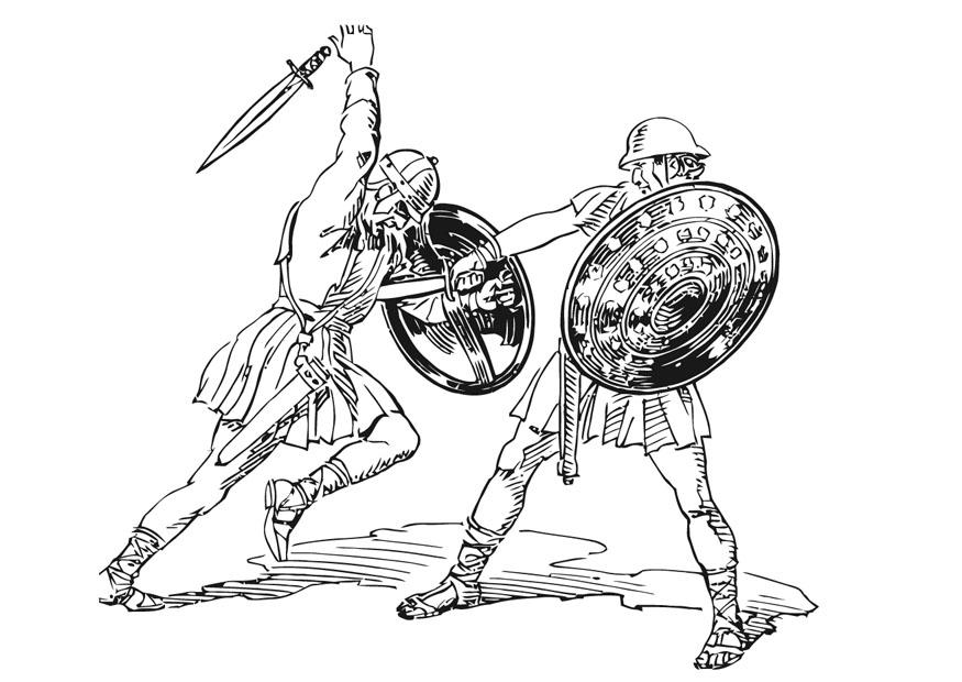 lucha Dibujo para colorear lucha