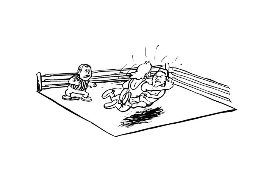 lucha Dibujo para colorear lucha