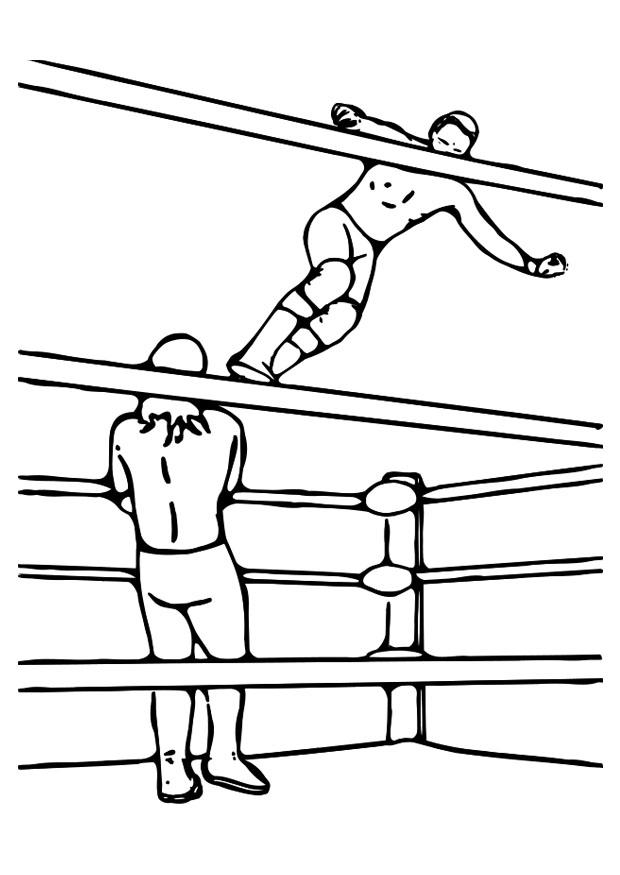 lucha Dibujo para colorear lucha