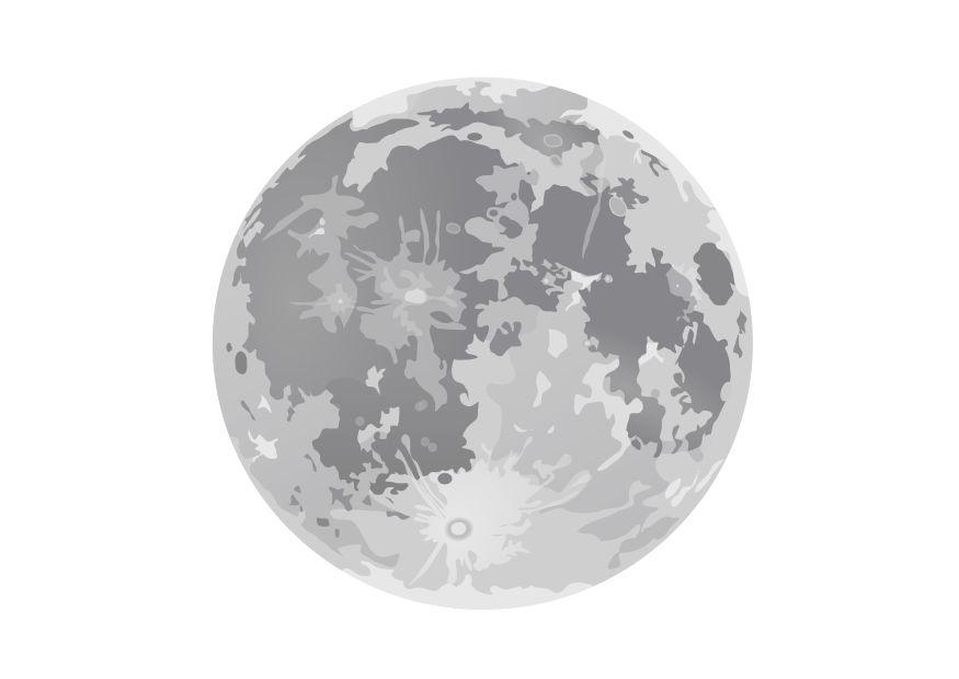 luna llena Dibujo para colorear luna llena